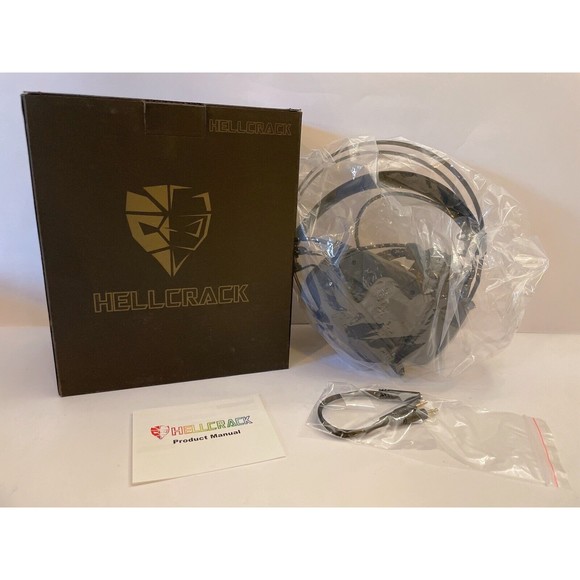 COPY - Hellcrack Gaming Headsets - USB Wired Headphones - NIB - Picture 1 of 13